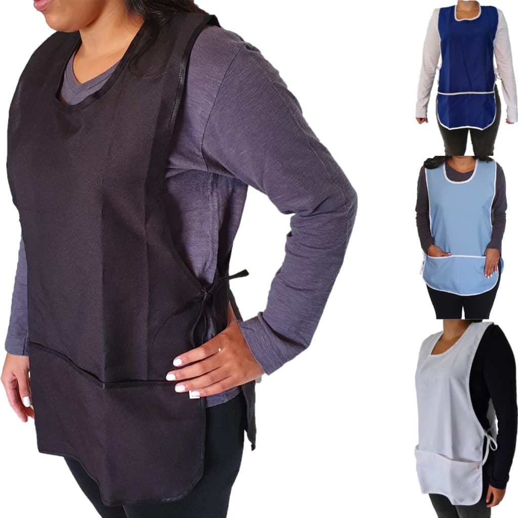 Avental Bata Jaleco Feminino Uniforme Com 2 Bolsos