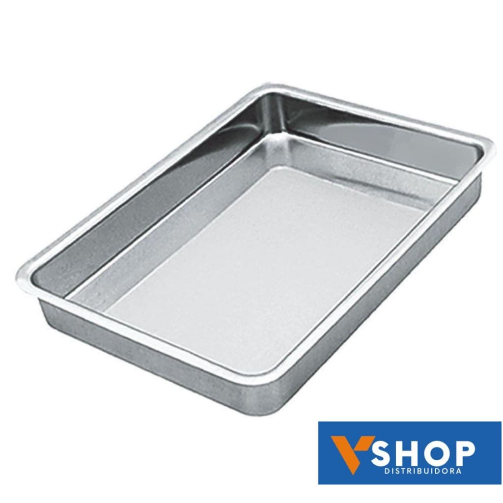 Forma Assadeira Retangular alta nº0 / nº01 / nº2 / nº3 /nº4 / nº5 Alumínio Resistente