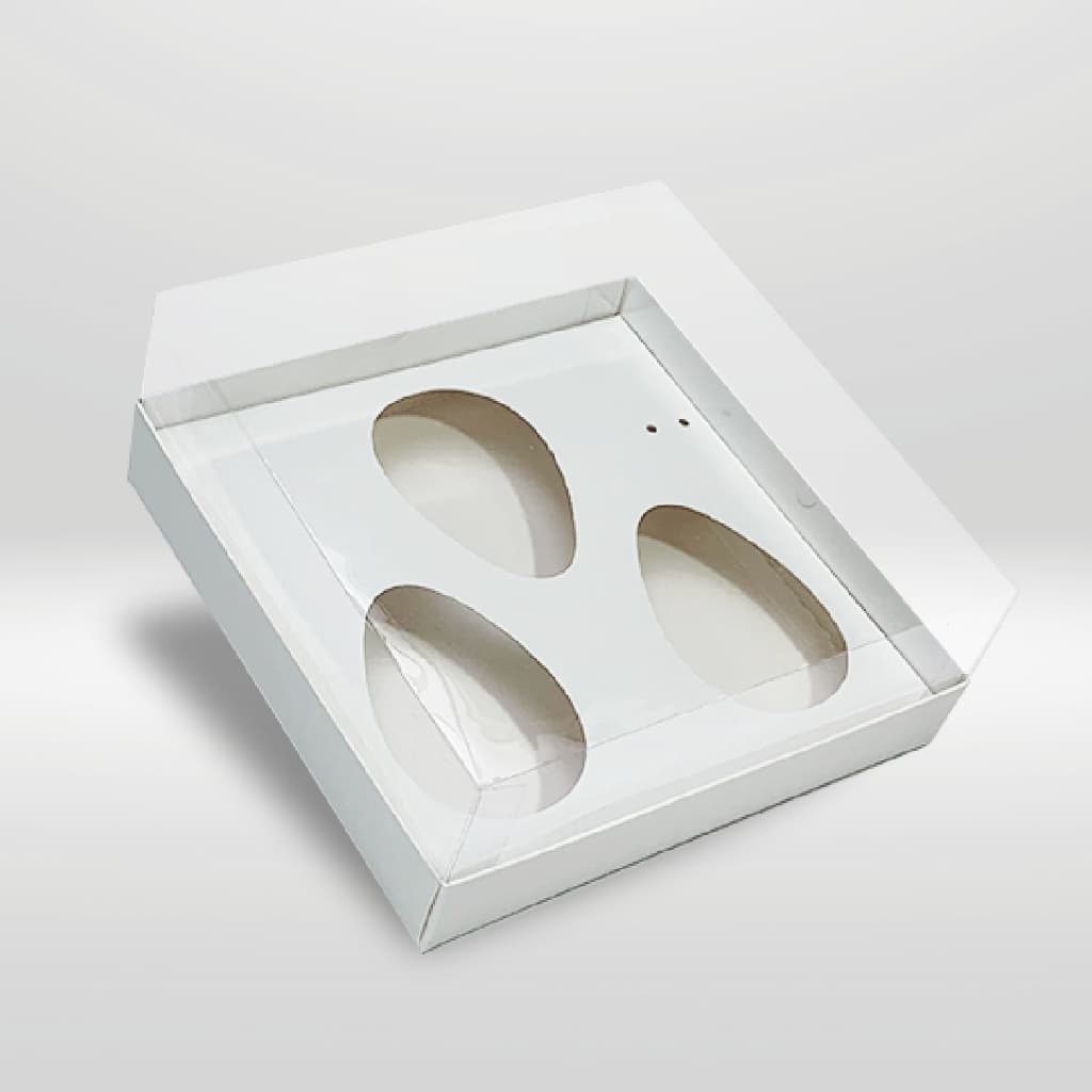 5 Caixas Trio de Ovos Gourmet 150g - Ovo de Colher 150g (Forma Bwb) - Ovo de Páscoa