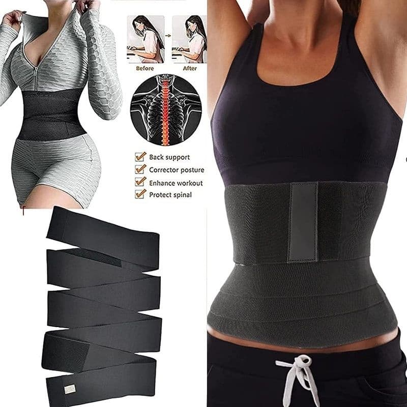 Cinta Com 3 / 5 / 6 Metros Modeladora Faixa Abdominal Pós Parto Alta Compressão