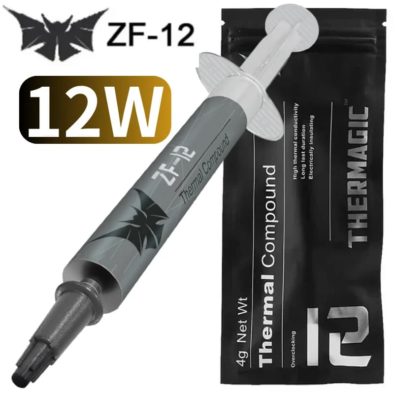 Pasta Térmica Thermagic 4g ZF-12 Alta Qualidade - Resfriamento de Computadores/ CPU/ Playstation/ XBOX/ Videogames