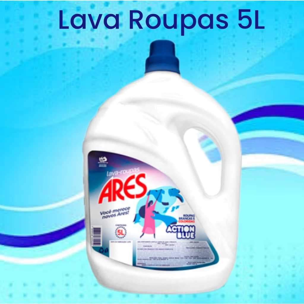 Lava Roupas Líquido 5L – Fórmula Concentrada com Alto Rendimento
