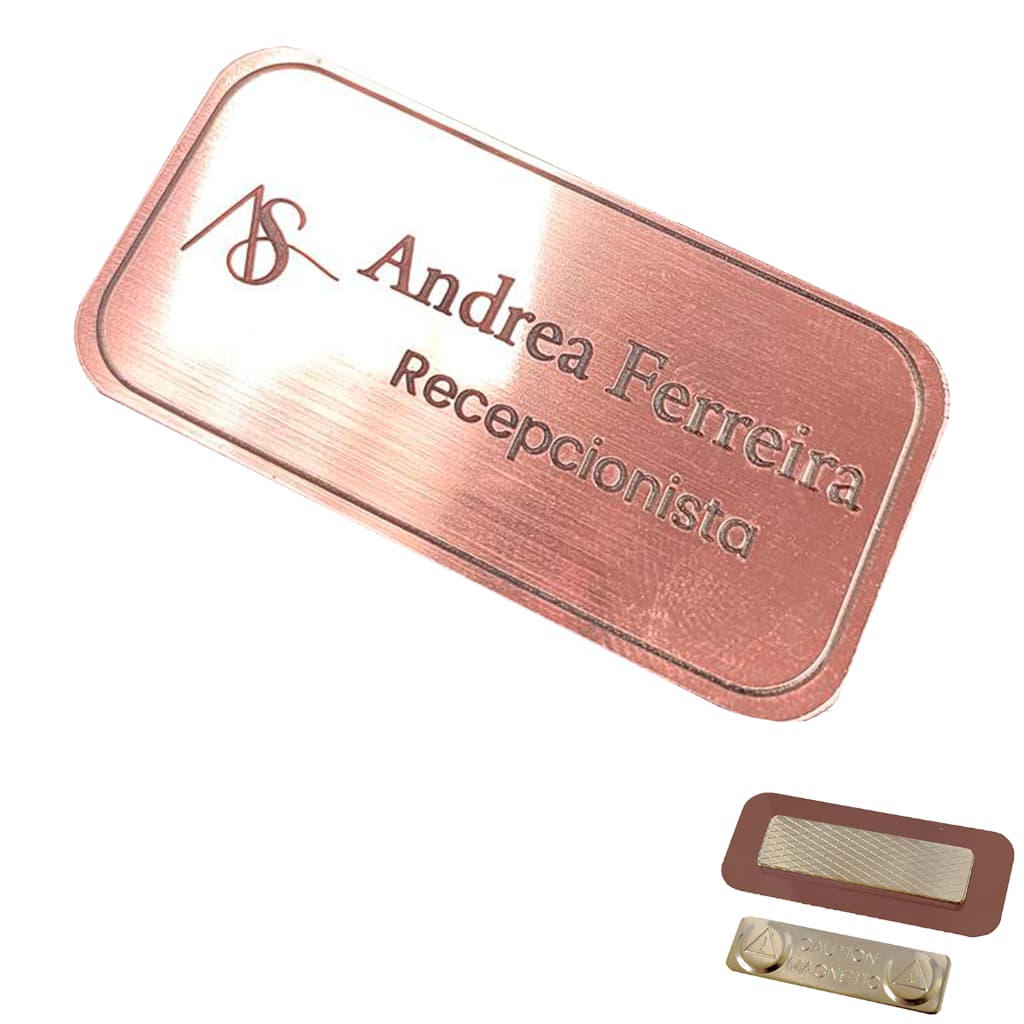 Broche Crachá Boton Doutor Magnético Personalizado Escovado 1un