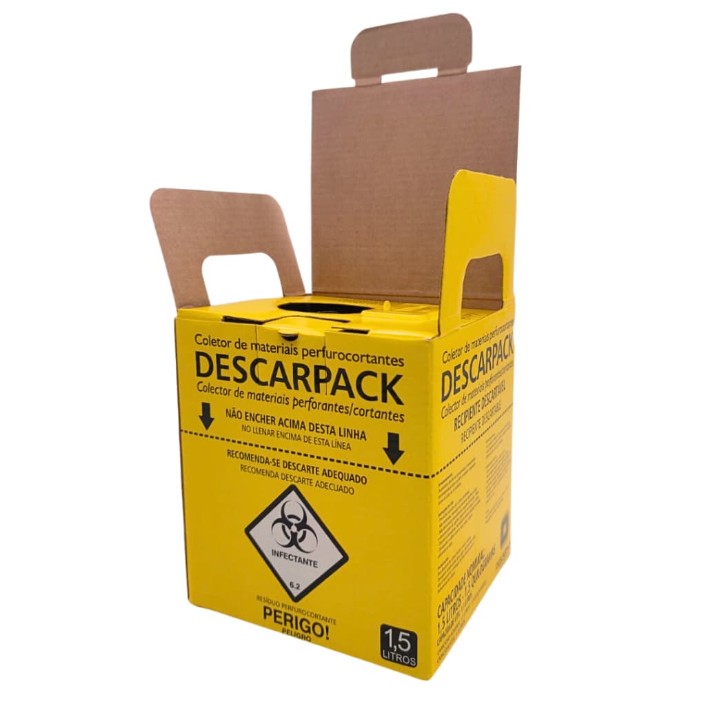 Coletor para Material Perfurocortante - 1,5 Litros