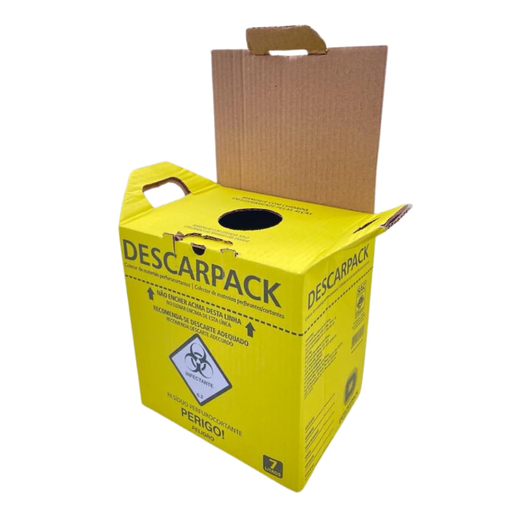 Coletor para Material Perfurocortante - 7 Litros