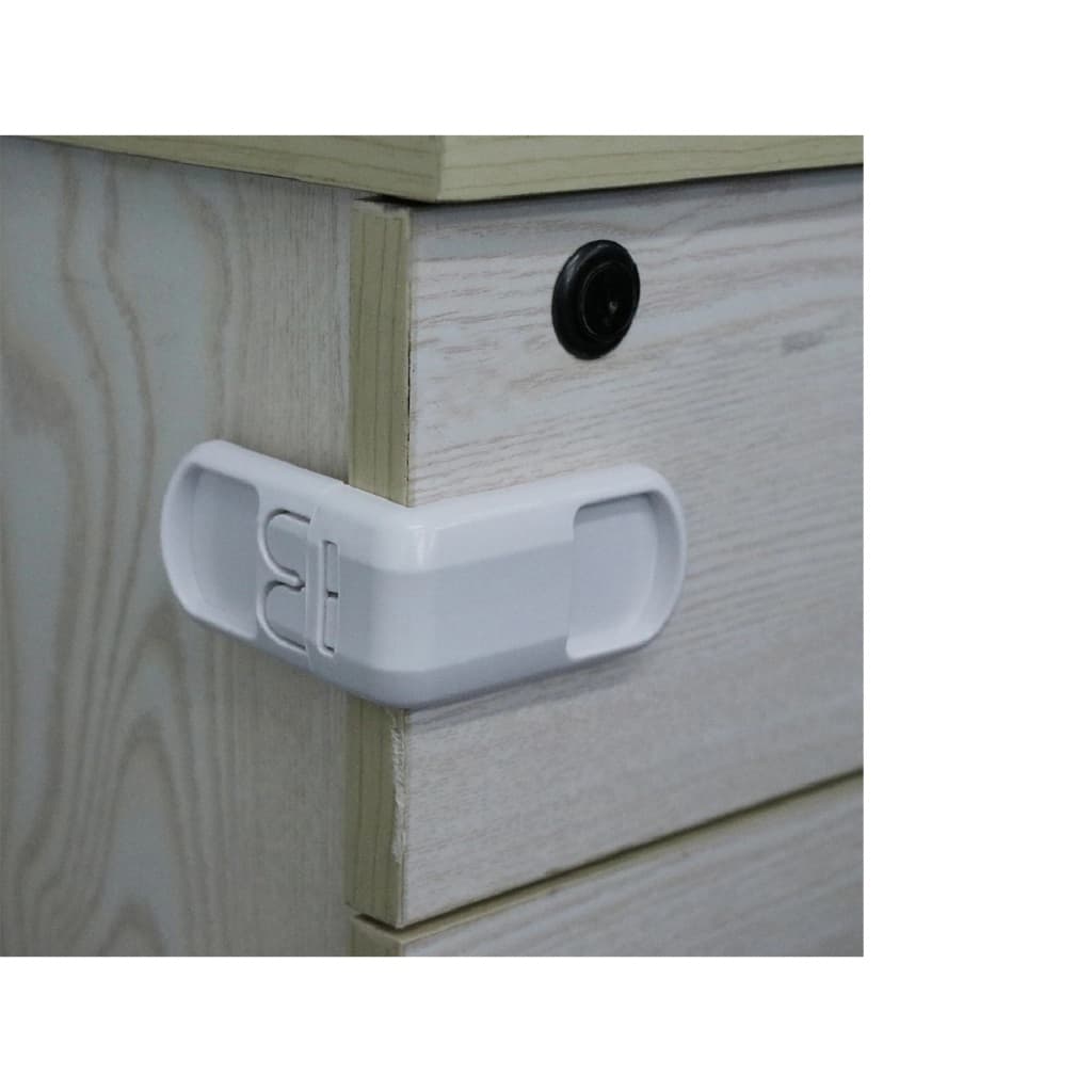 Trava De Gaveta Lateral Seguranca Bebe Armario 90 Graus Clip
