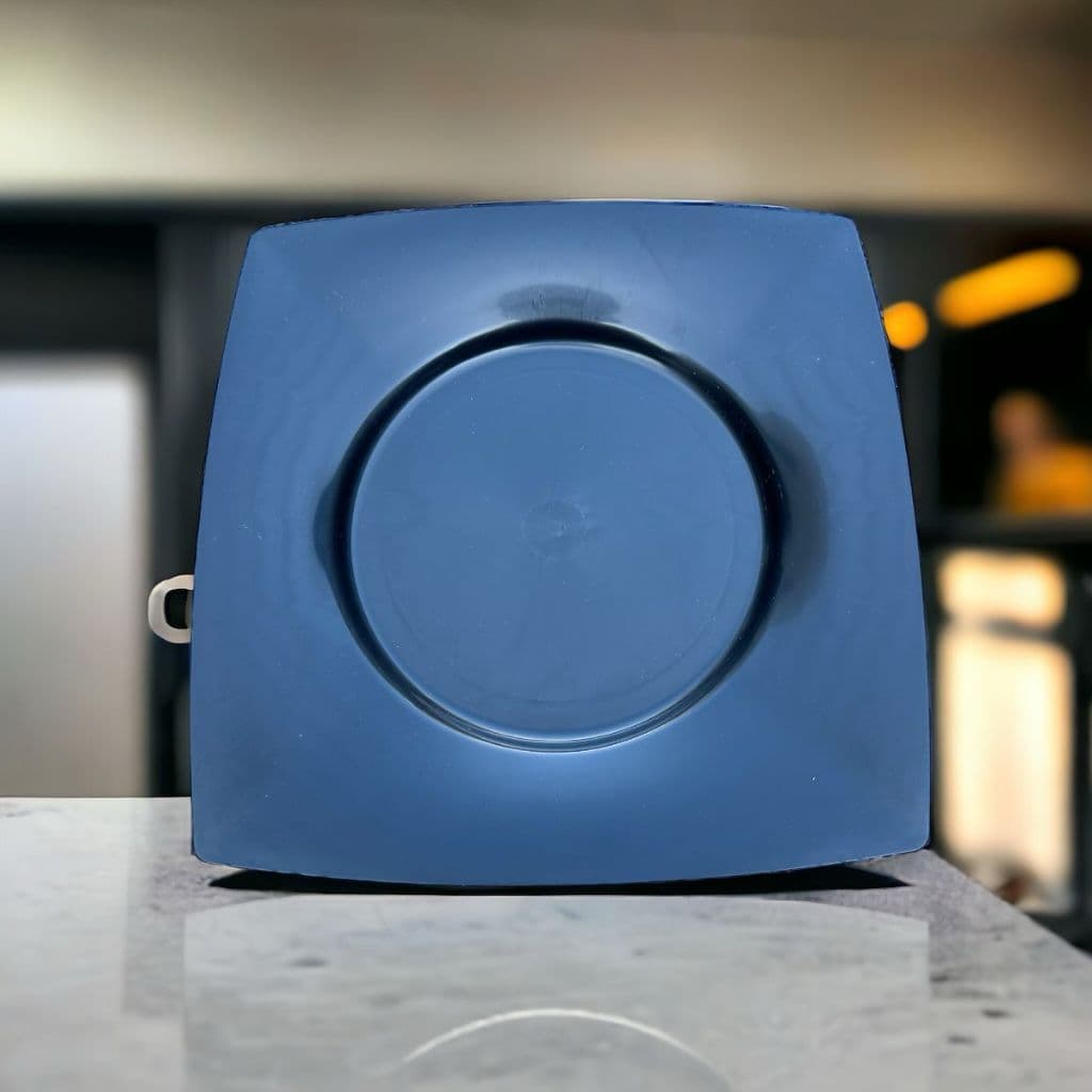 Kit C/50 Prato Plástico Quadrado +forte P/ Refeições Lanches pasteis churrasco área gourmet