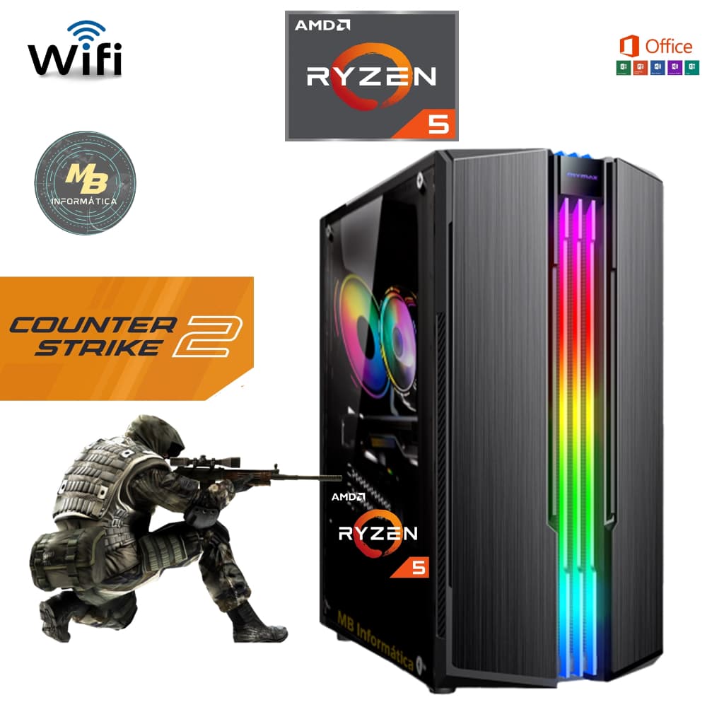 Cpu Gamer Ryzen 5 5600GT + 32GB Ram 3200mhz profissional e gamers c/garantia suporte e NF.