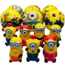 10 MINIONS DEDOCHE encapsulado lembrancinha aniversario Kit Festa 2 polegadas