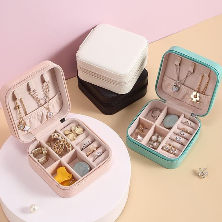 Porta Joias De Caixa Para Viagem Portátil Caixa De Armazenamento