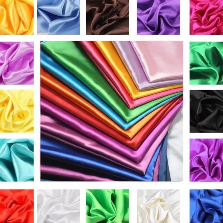 Tecido Cetim charmousse (1m x 1,50) Varias Cores PREÇO DE ATACADO!