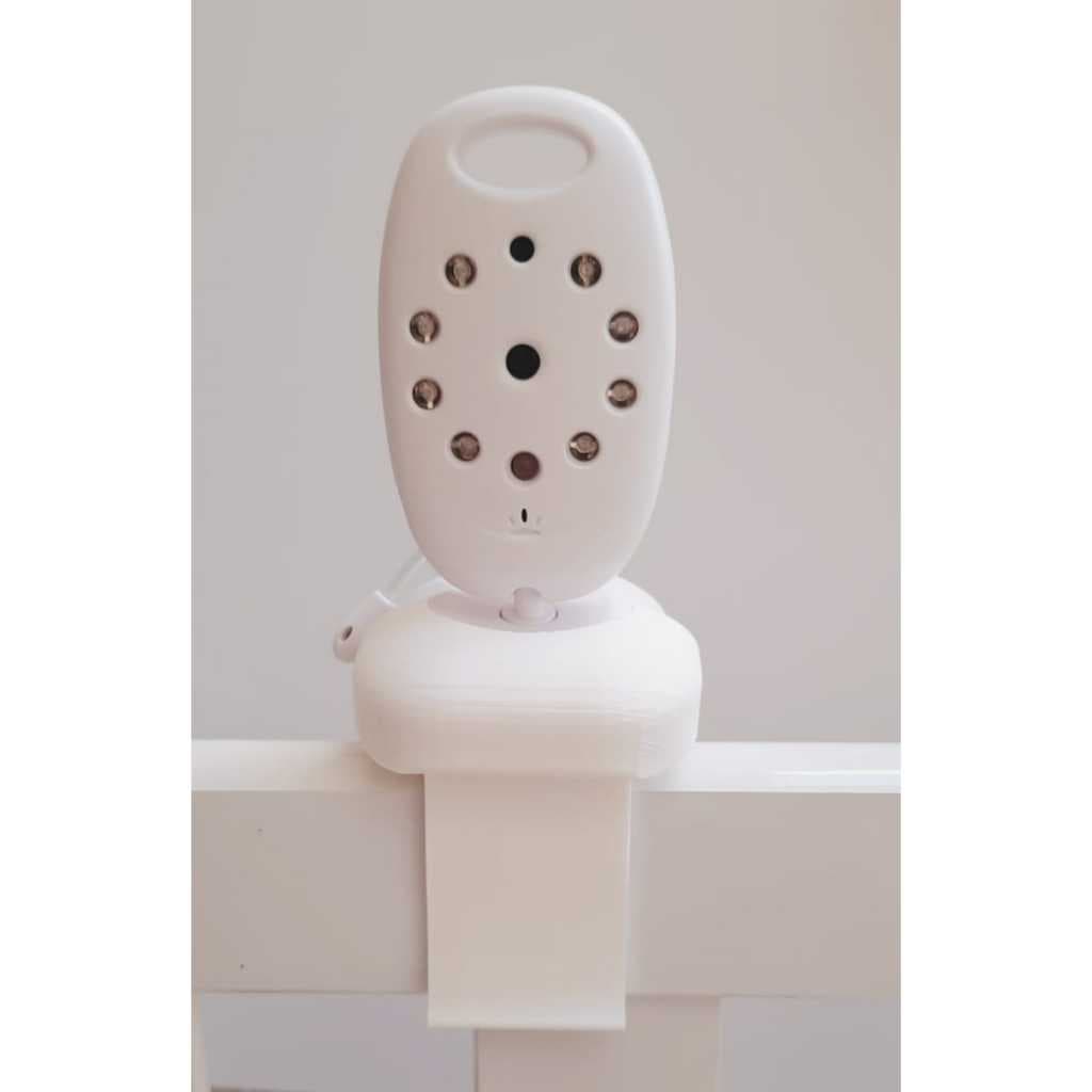 Suporte adaptador de berço fixação por presilha compatível com babá Eletrônica Baby monitor VB 601