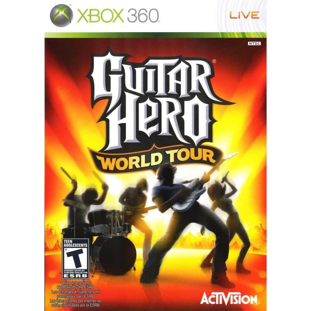 guitar hero world tour midia fisica - xbox 360