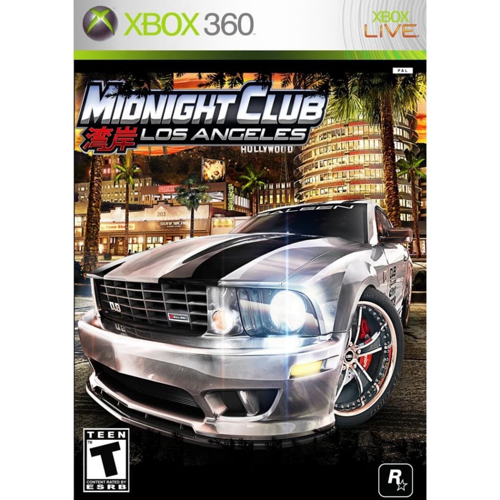 midnight club los angeles midia fisica - xbox 360
