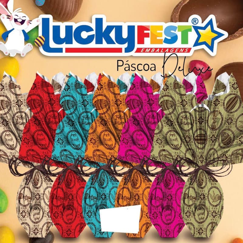 25 Sacos Para Embalar Ovo Páscoa Envelope Express 100/150/250/350g DELUX (CHOCO)