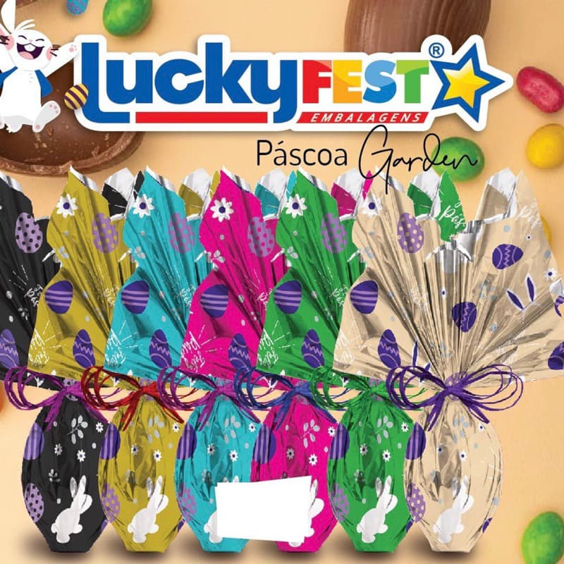 25 Sacos Para Embalar Ovo Páscoa  Envelope Express 100g 150g 250g 350g GARDEN OFF (CHOCO)