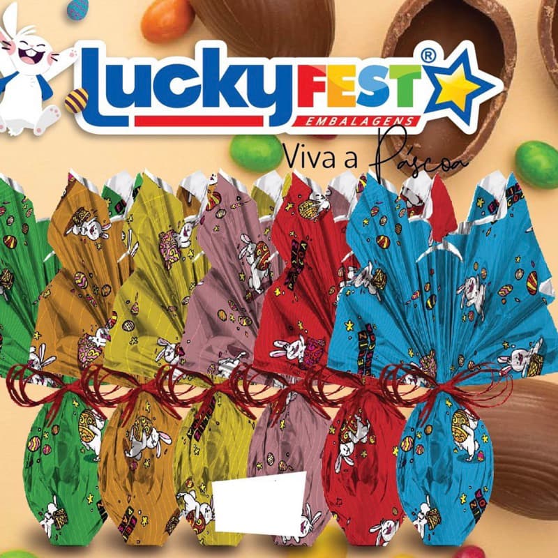 25 Sacos Para Embalar Ovo Páscoa  Envelope Express 100g 150g 250g 350g VIVA A PÁSCOA 2025 OFF (CHOCO)