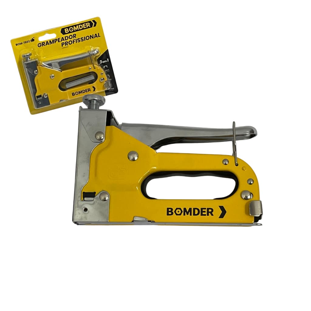 Grampeador De Tapeceiro Pinador 4-14mm Alta Pressão 3 Em 1 Durável Resistente Profissional