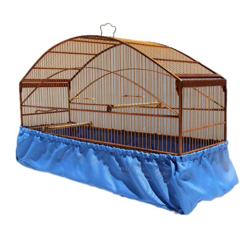 Capa Forro De Tecido Para Gaiola N°6 - N°9 Malha Larga - Anti Sujeira - Com Regulador - Cores Azul - Bege - Branco