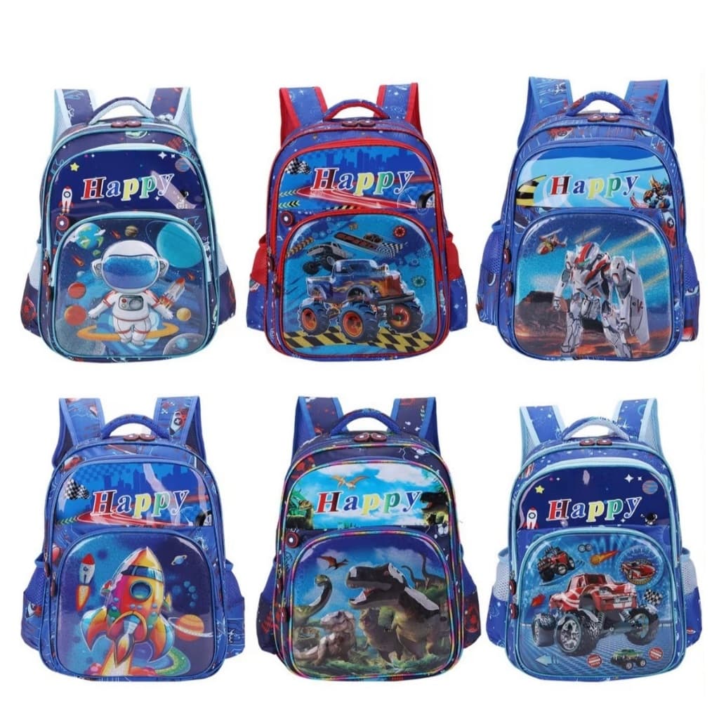 Mochila Infantil 9D 14 polegadas Escolar Saco Conjunto Menino Bonito Dos Desenhos Animados Do Bebê Meninos