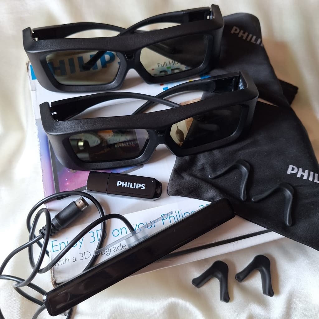 KIT - 2 ÓCULOS ACTIVE 3D PHILIPS READY TV