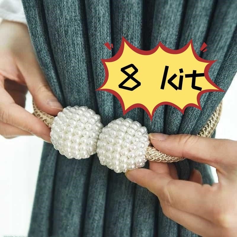 8 Ímã Moderno Minimalista Cortina Fivela Clipe Cinta Moldura De Magnética Decoração Acessório Promoção