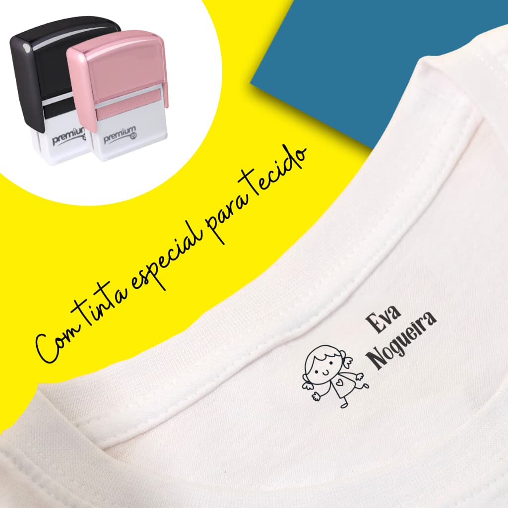 Carimbo para Tecido marcação de uniforme Marcação de roupas com tubo de tinta.