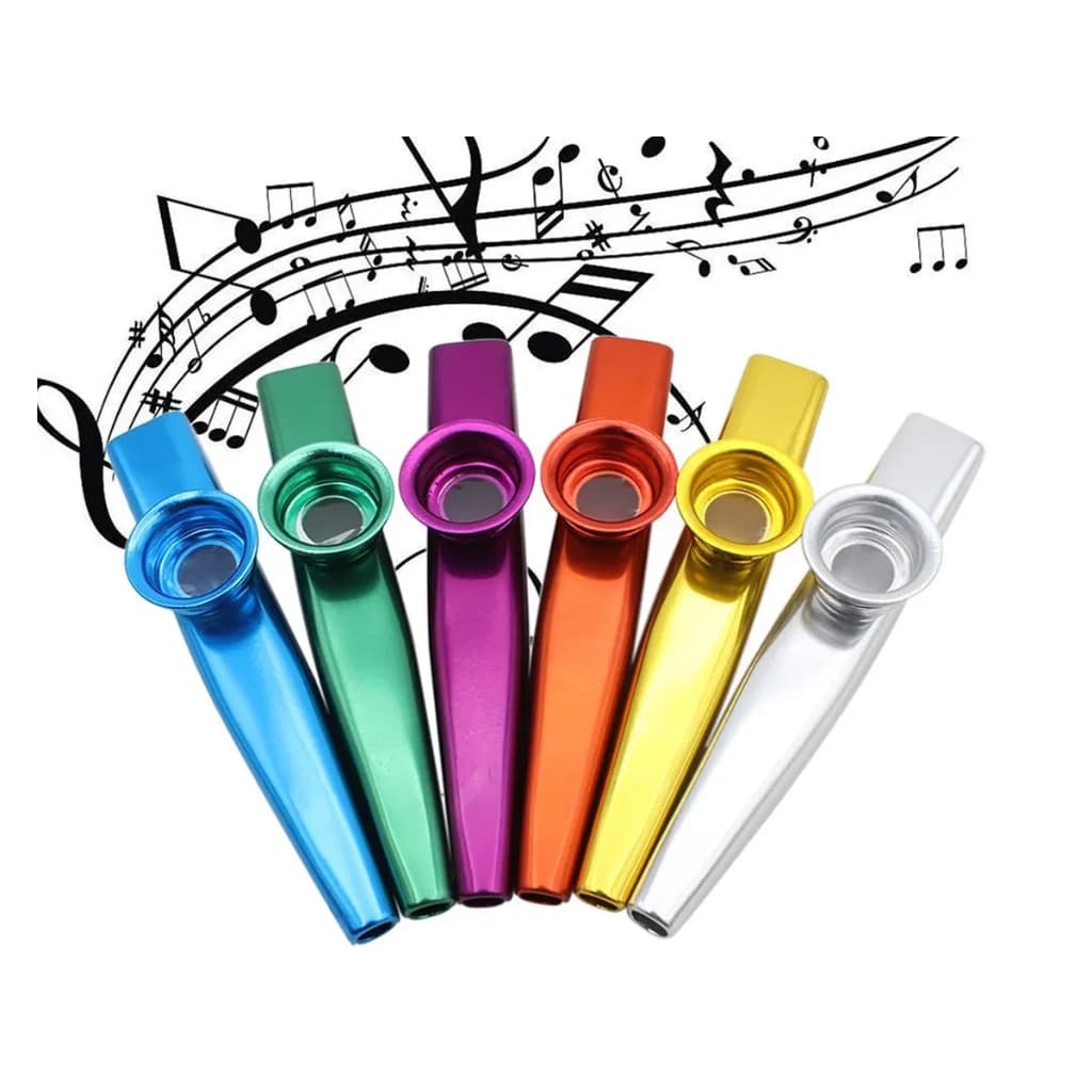 Kazoo Metal Instrumento de Sopro com 8 Peles