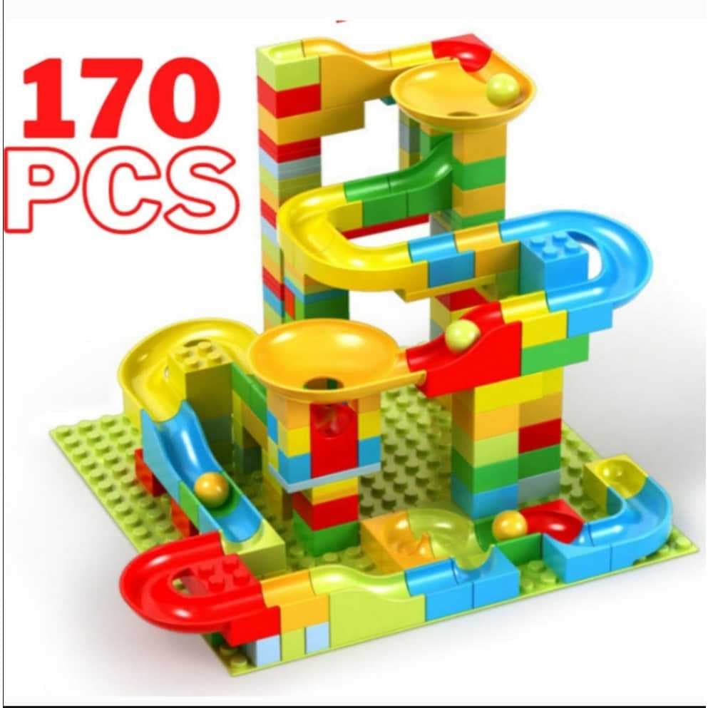 Pista De Bolinhas Circuito Brinquedo Blocos De Montar