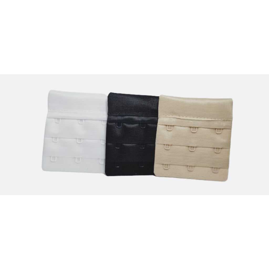 kit com 3 Extensor para Sutiã com 3 fileira e 3 gancho de 6 cm  largura .