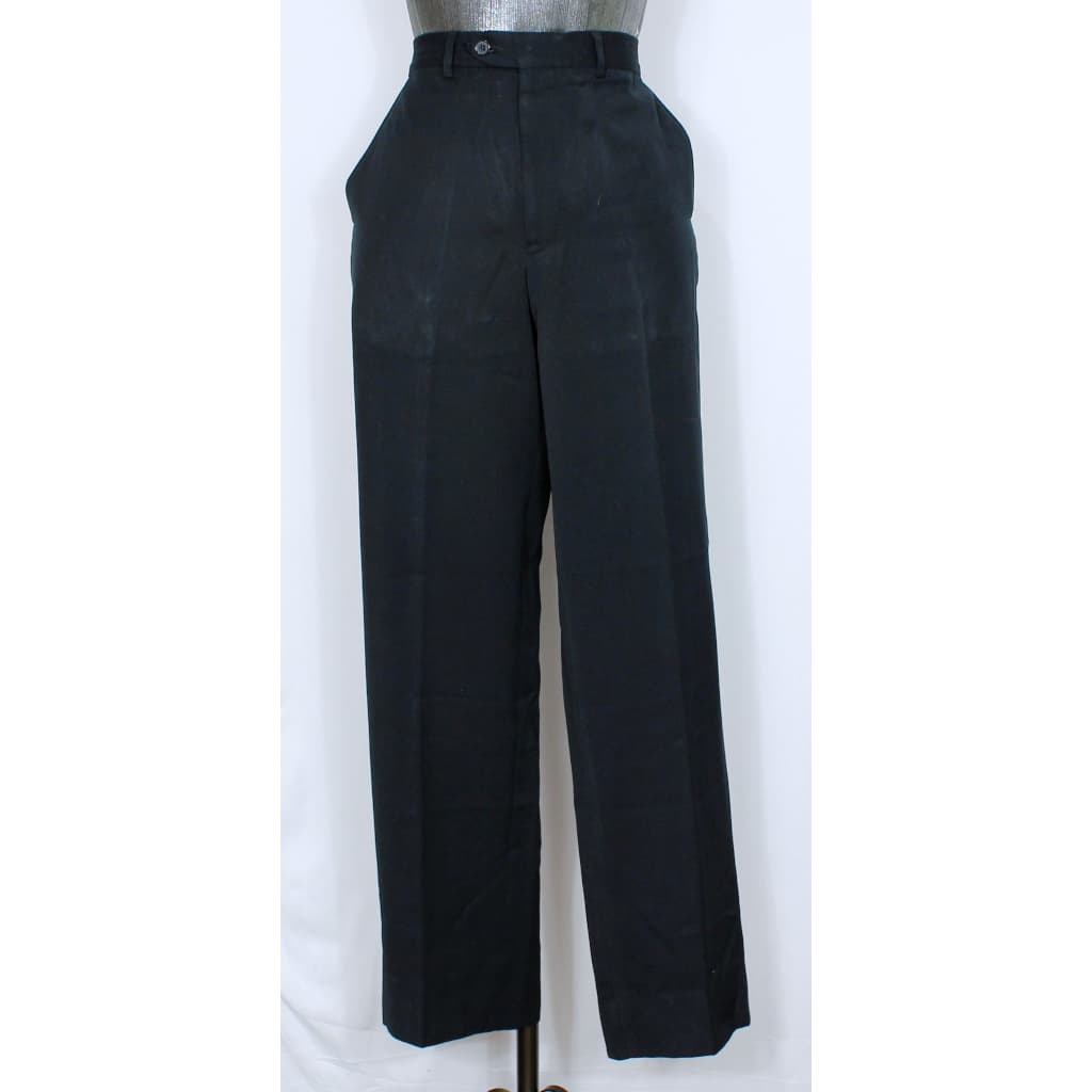 Calça social alfaitaria masculina Homem Company azul marinho bem escuro reta - Veste 42 - Ref. 1718 (brechó)