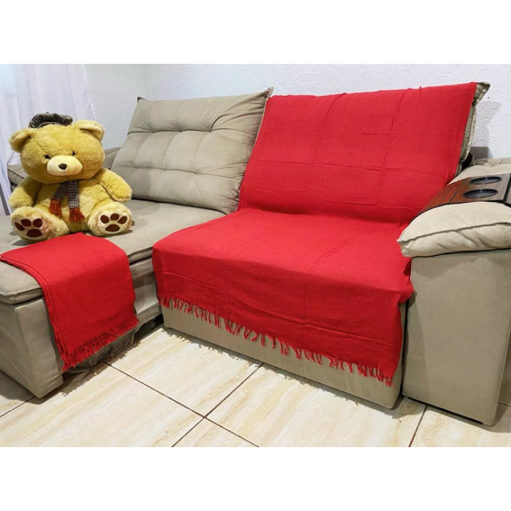 Manta Para Sofa decoração sala 2,10x1,20 Protetora 100% Algodão
