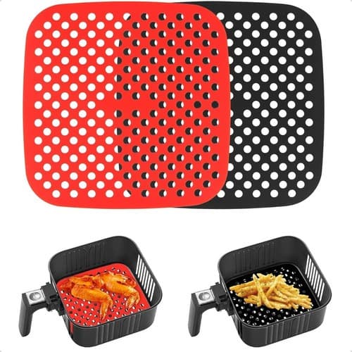 Tapete Quadrado De Silicone P/airfryer Universal Fritadeira