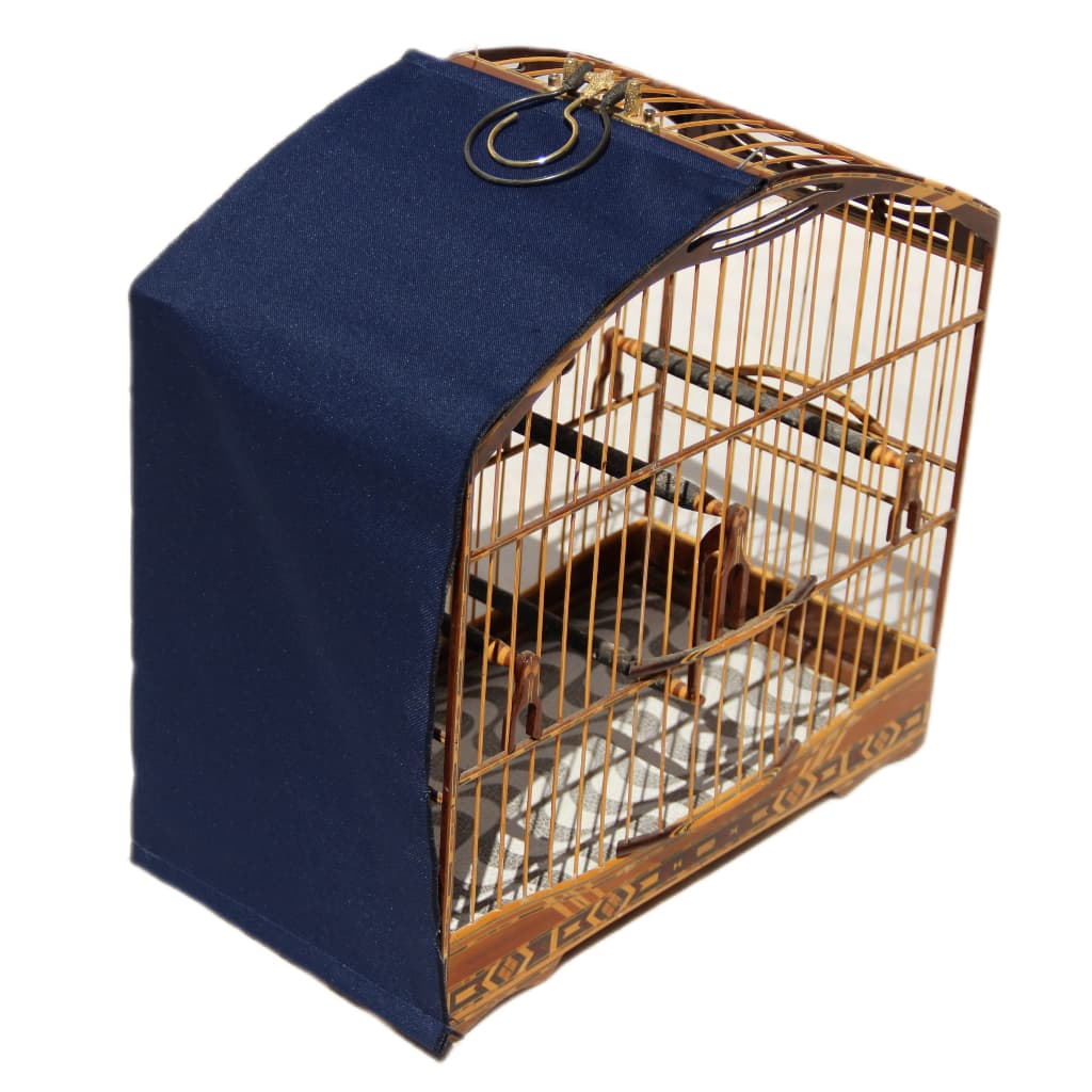 Capa Divisor Lateral Para Gaiola Malha Larga - P - GG - Nylon - Azul Marinho