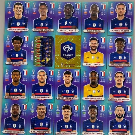 Figurinhas Oficiais Copa 2022 - Time França