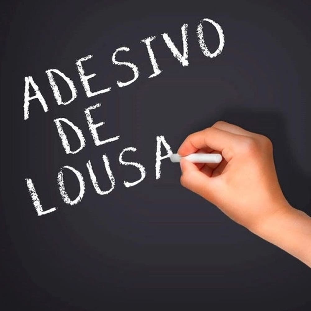 Papel de Parede Adesivo Lousa Quadro Negro Decorativo Escrever Com Giz Infantil Vinil Preto Fosco