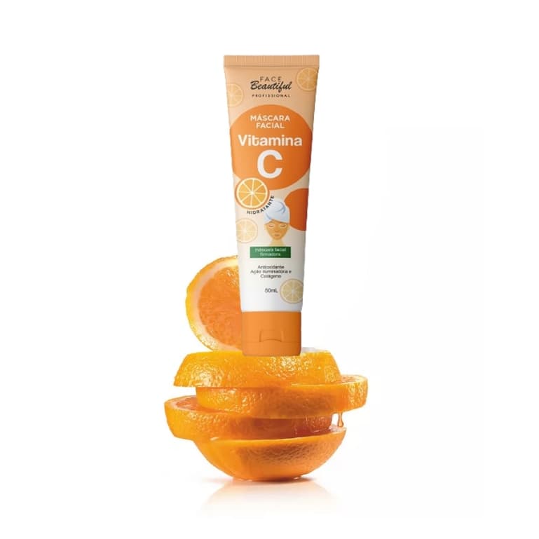 Máscara Facial Hidratante Vitamina C Bisnaga 50ml