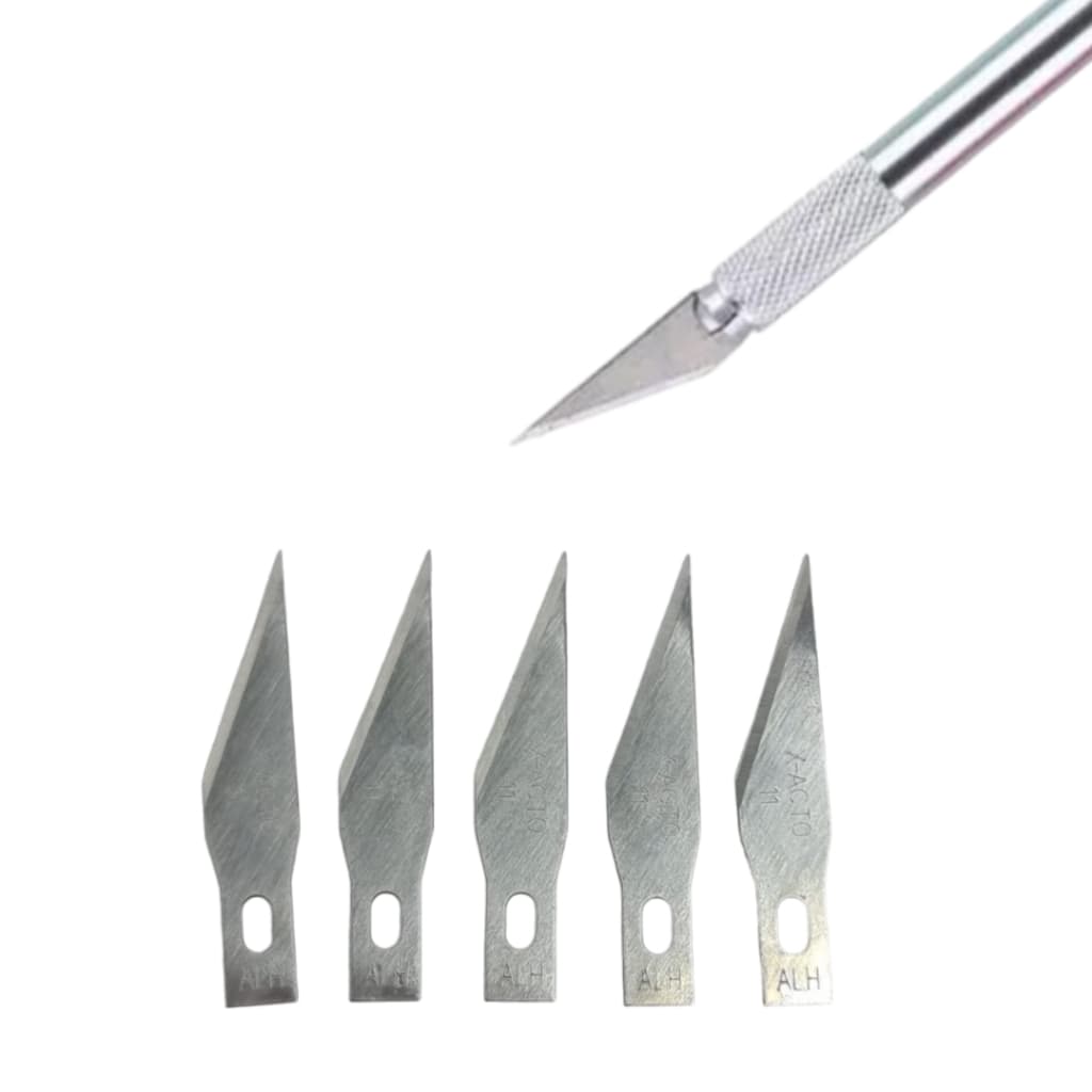 Kit 10 Lâmina Para Bisturi N°11 Estilete de Precisão Assistência Técnica