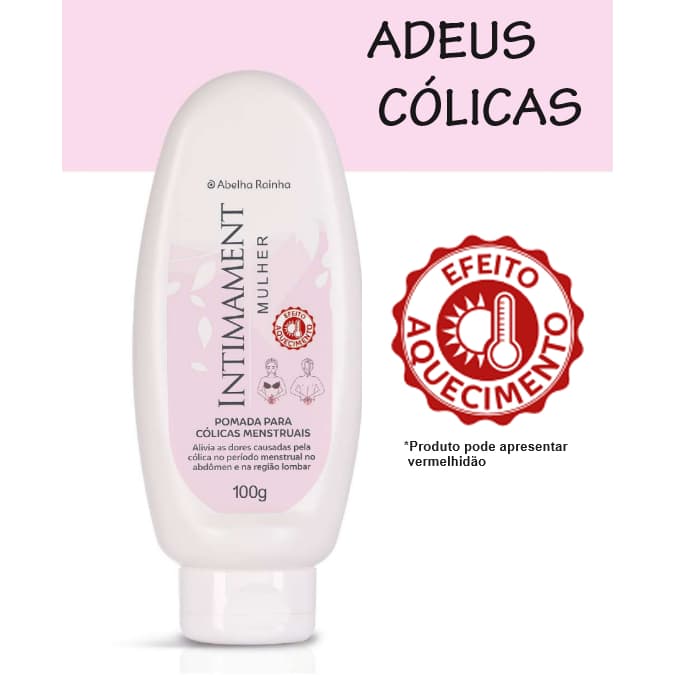 Pomada Para Alívio de Cólicas Menstruais Intimament Mulher - Abelha Rainha 100g