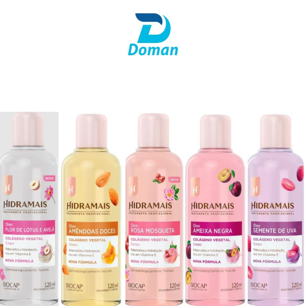 Óleo Corporal Para Hidratação - Vários Aromas - Hidramais - 120 Ml