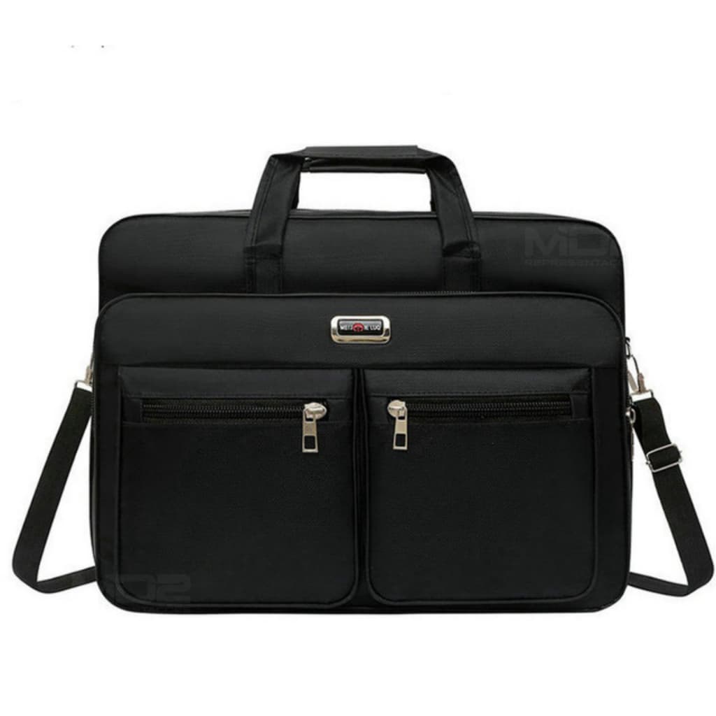 Bolsa Pasta Notebook Grande Nylon Masculino Maleta Executiva