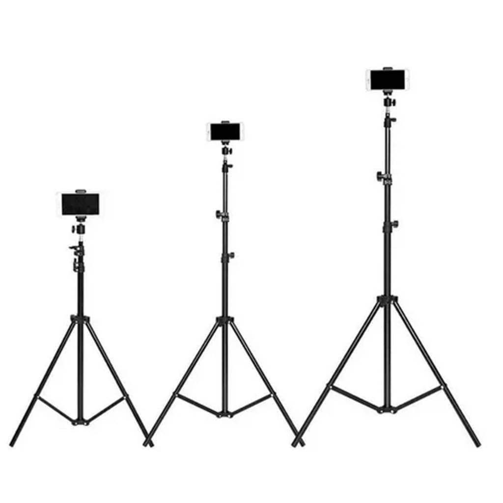 Tripé Para Iluminação Ring Light Led Selfie Até 2,10 Metros