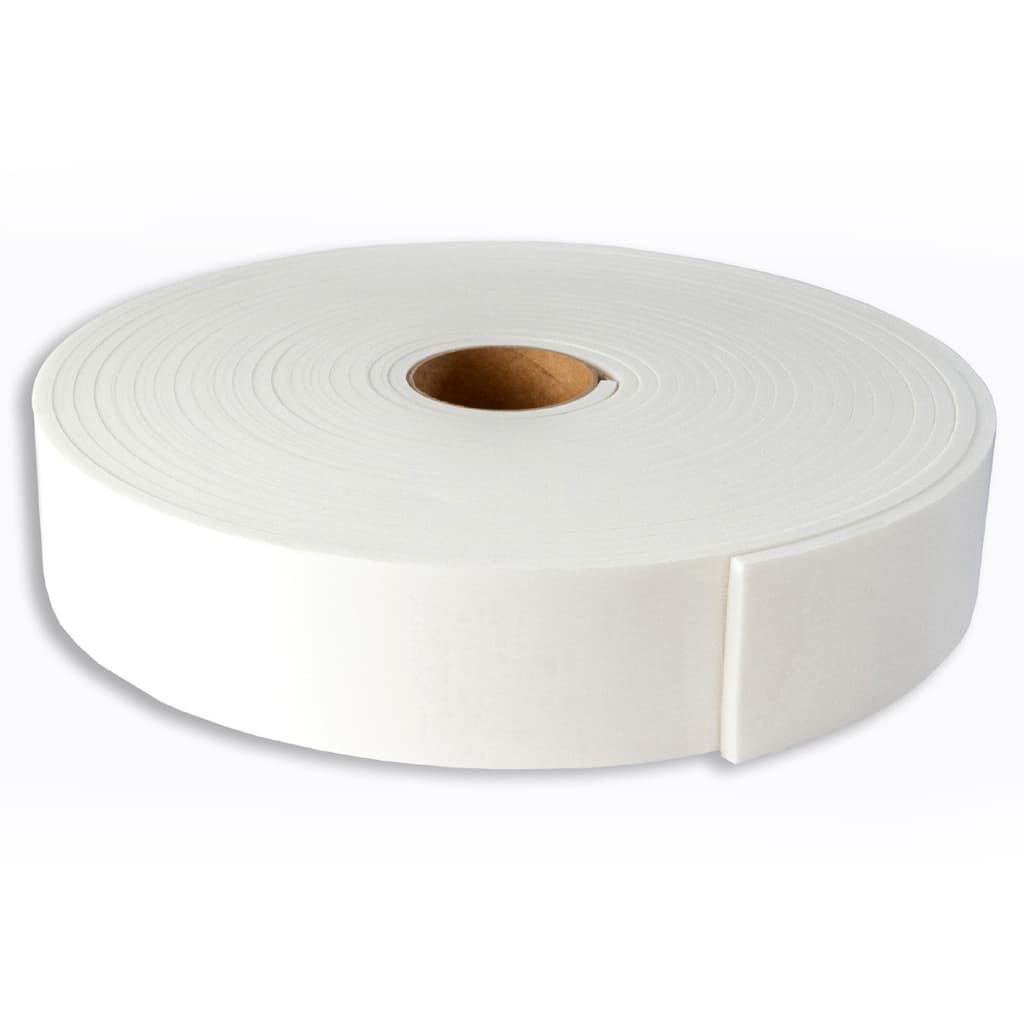Fita de Eva Branco para Ripado Vedação de Janela Porta Fresta 50mm X 5mm x 10metros
