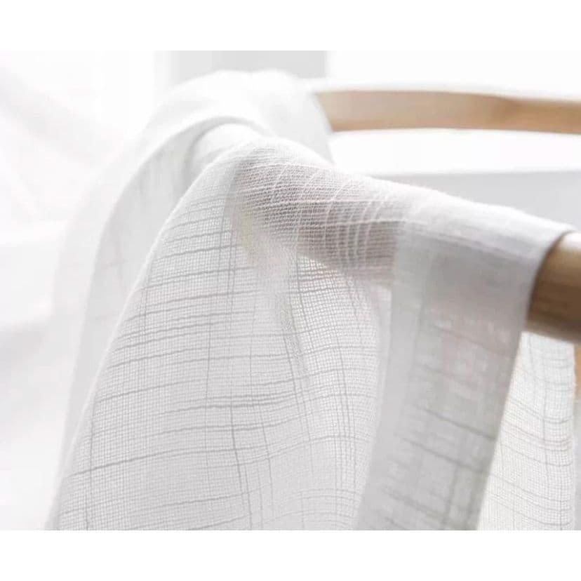 Cortina de Pia Voil Linho Flame 1,40m x 0,80cm Cozinha