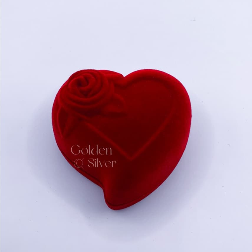 Caixinha para Alianças de Veludo Fecho de Metal