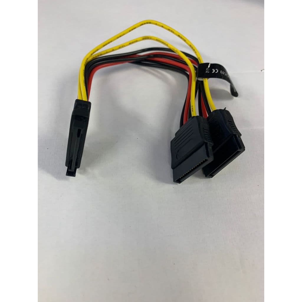 Cabo Adaptador Energia Sata Y, 1 Macho x 2 Femea, 15 cm