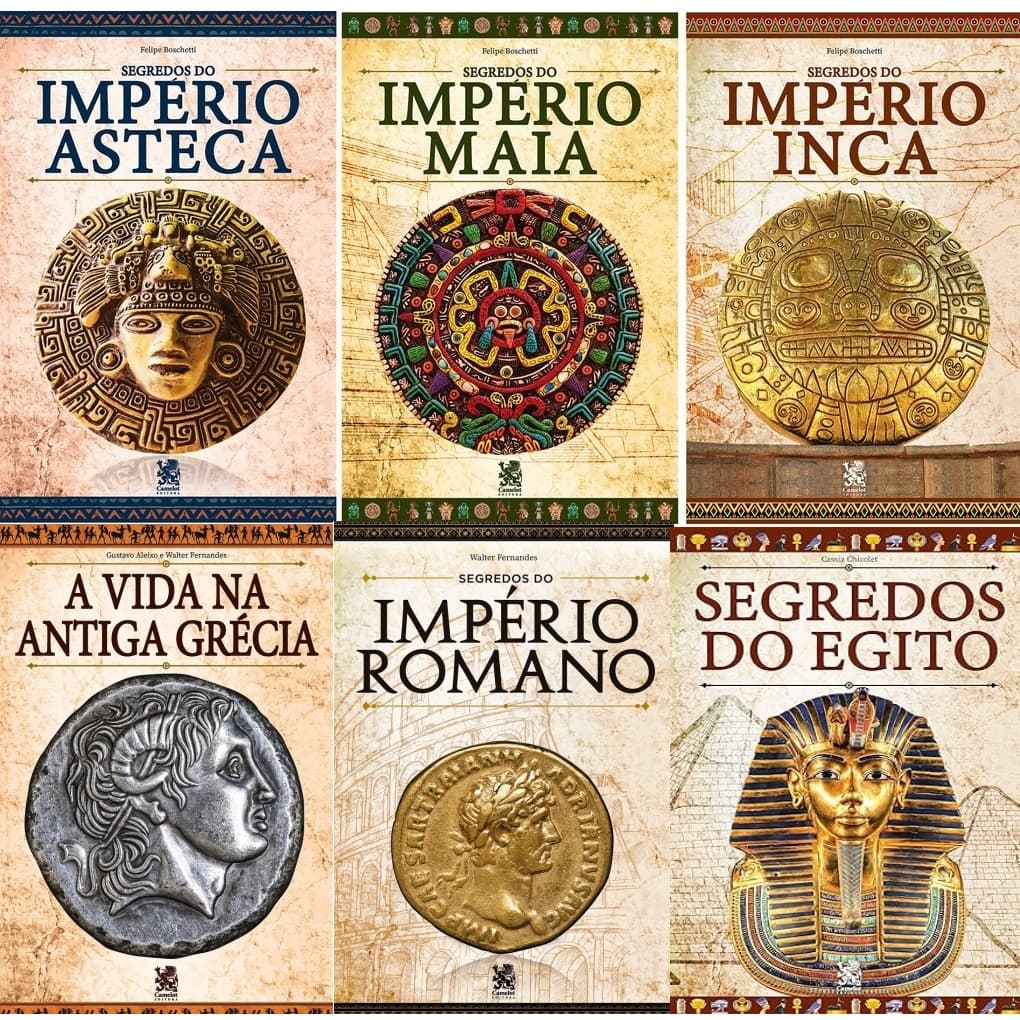Guia O Segredo Dos Impérios - Maia, Inca, Asteca, Egito, Romano e Grego - Escolha o seu