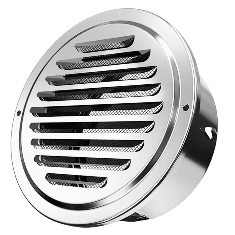 Veneziana 60mm 80mm 90mm 100mm 120m 127mm Grade Aço Inox Com Tela Anti Insetos P Exaustão de Ar Coifa