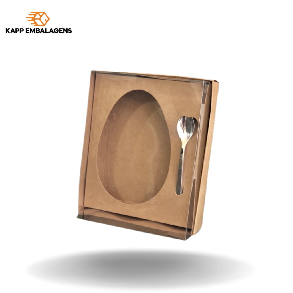 Caixa para ovo de colher 100g 250g 500g Páscoa