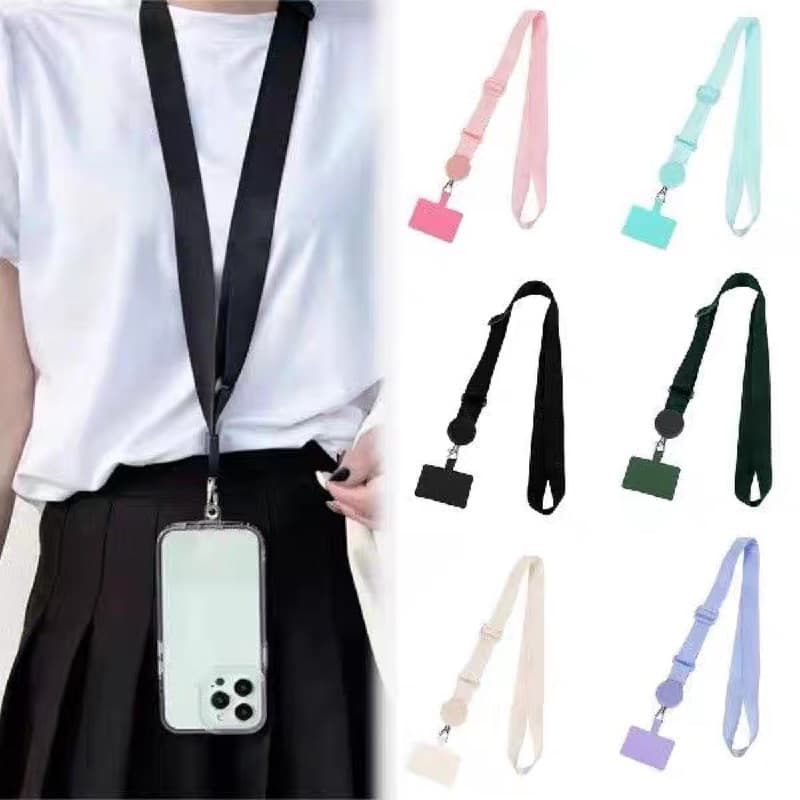 Cordão FITA De Pescoço Para Capinha de Celular Universal Ajustável Cor Pastel Coloridos